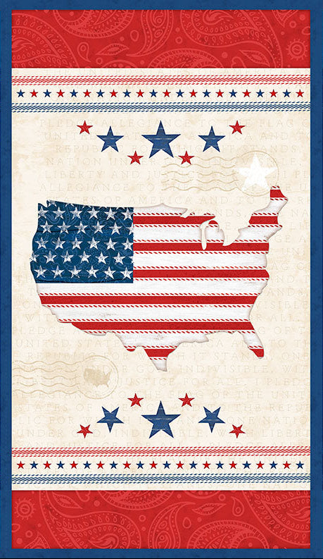 Founding Glory - Panel 49359-234 | Wilmington Prints