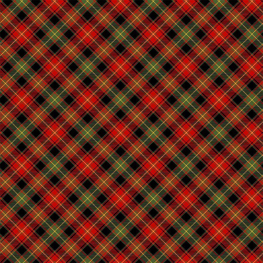 Merry Christmas Metallic - Tartan Plaid CM4136 | Timeless Treasures