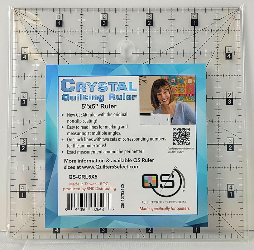 Quilter's Select 5"x5" Crystal Non Slip Ruler