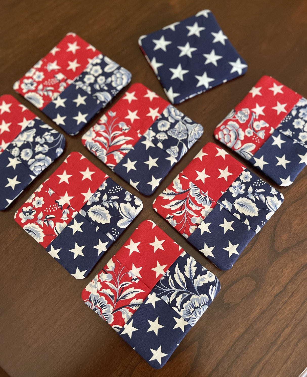 Freedom Garden Flip-Out Quilted 8 Coaster Kit - Curated by Polonia Designs - Polonia Designs
