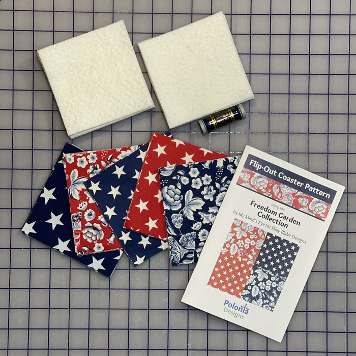 Freedom Garden Flip-Out Quilted 8 Coaster Kit