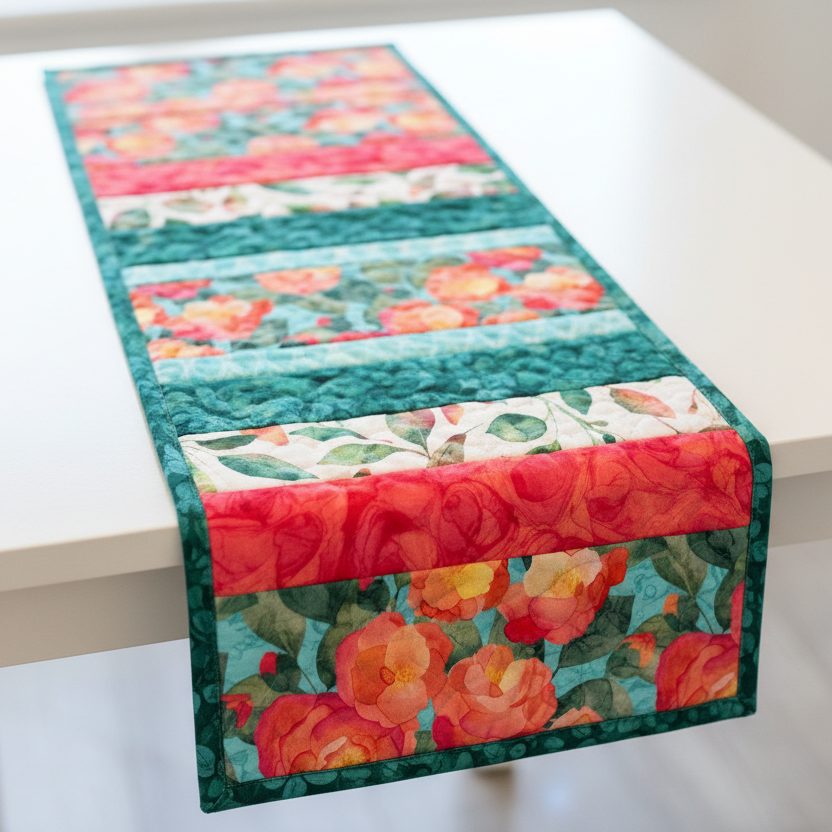 Mini Runner Quilt-As-You-Go Kit 12"x25" - Veranda | Northcott Fabrics