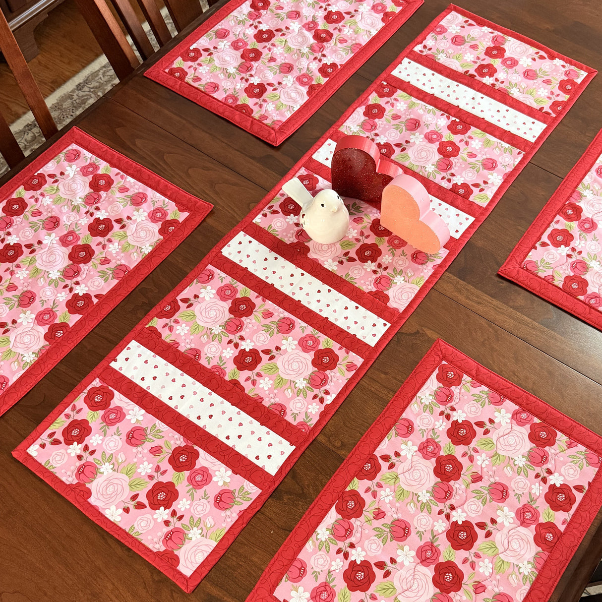 Sew in Love 12"x43" Quilt-As-You-Go Valentine Table Runner Kit