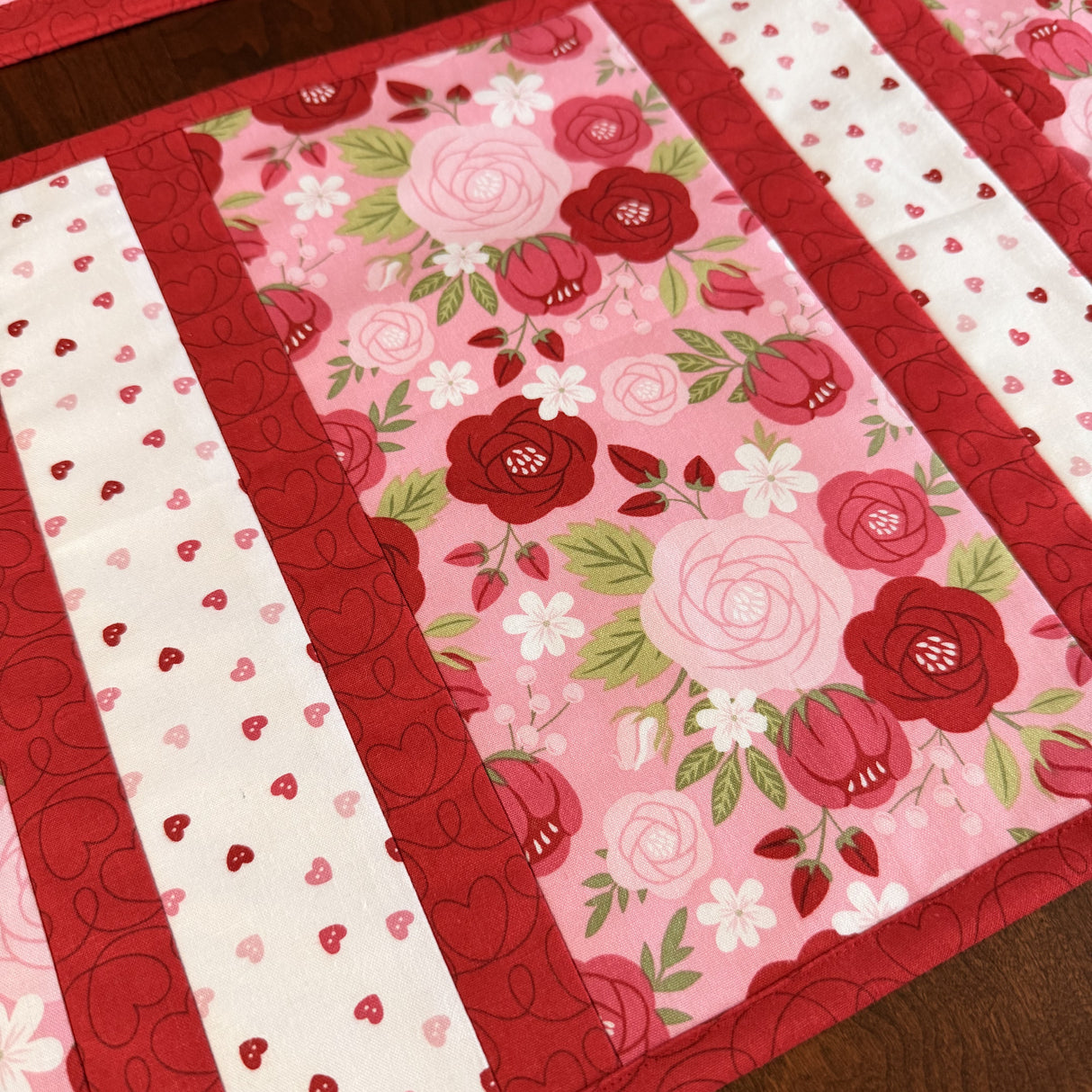 Sew in Love 12"x43" Quilt-As-You-Go Valentine Table Runner Kit