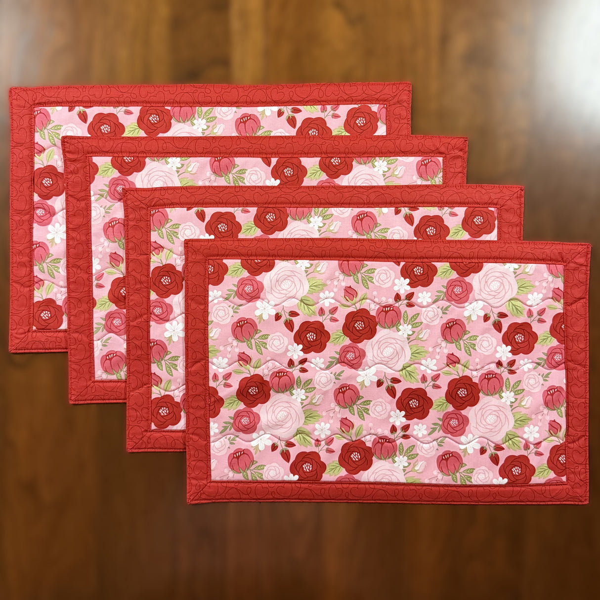 Sew in Love 12"x18" Self-Binding Quilted Placemats Kit | Set of 4