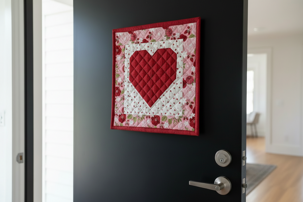 Sew in Love 14"x14" Magne-Quilt Heart Wall Hanging Kit