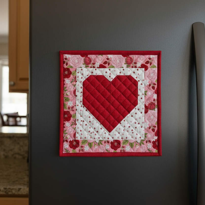 Sew in Love 14"x14" Magne-Quilt Heart Wall Hanging Kit
