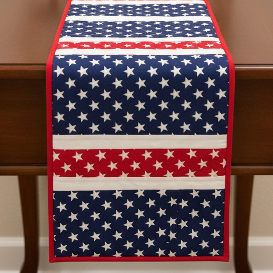 Quilt-As-You-Go Table Runner Kit 12"x43" - Freedom Garden