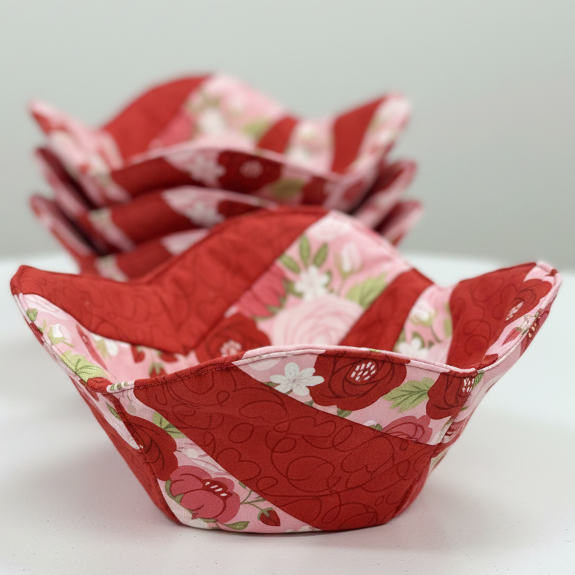 Quilt-As-You-Go Bowl Cozy Pre-Cut Kit - Sew in Love | Set of 4