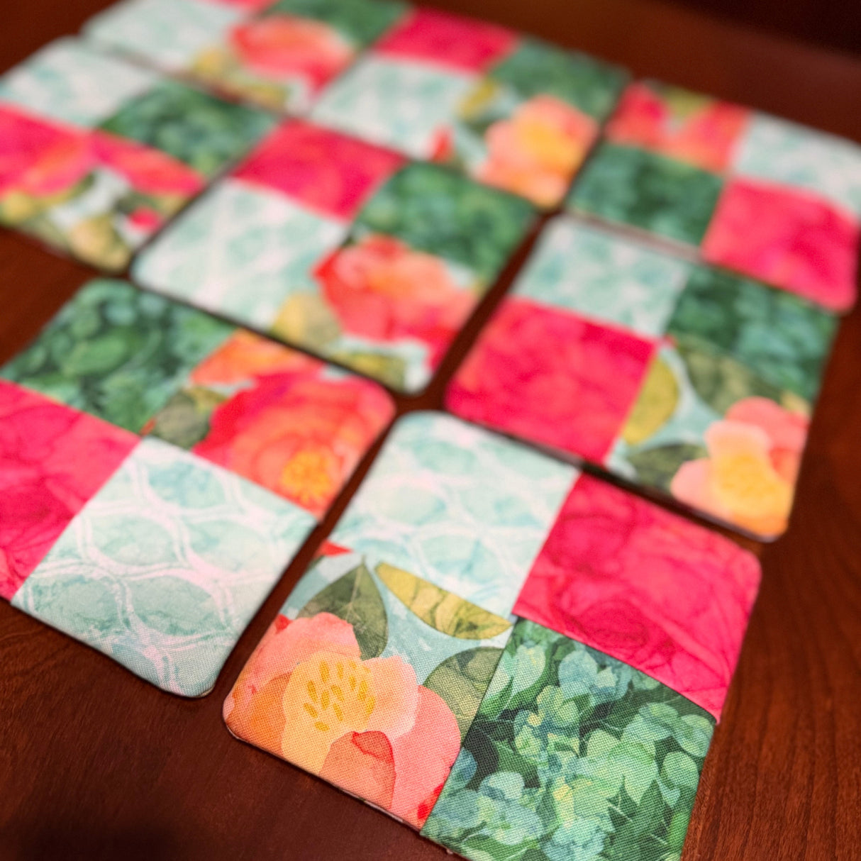 Veranda Flip-Out Coaster Kit - Set of 8 | Northcott Fabrics