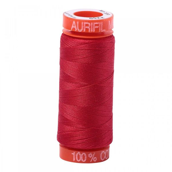 Aurifil Cotton Embroidery Thread 50wt 220yds - Red - Aurifil - Polonia Designs