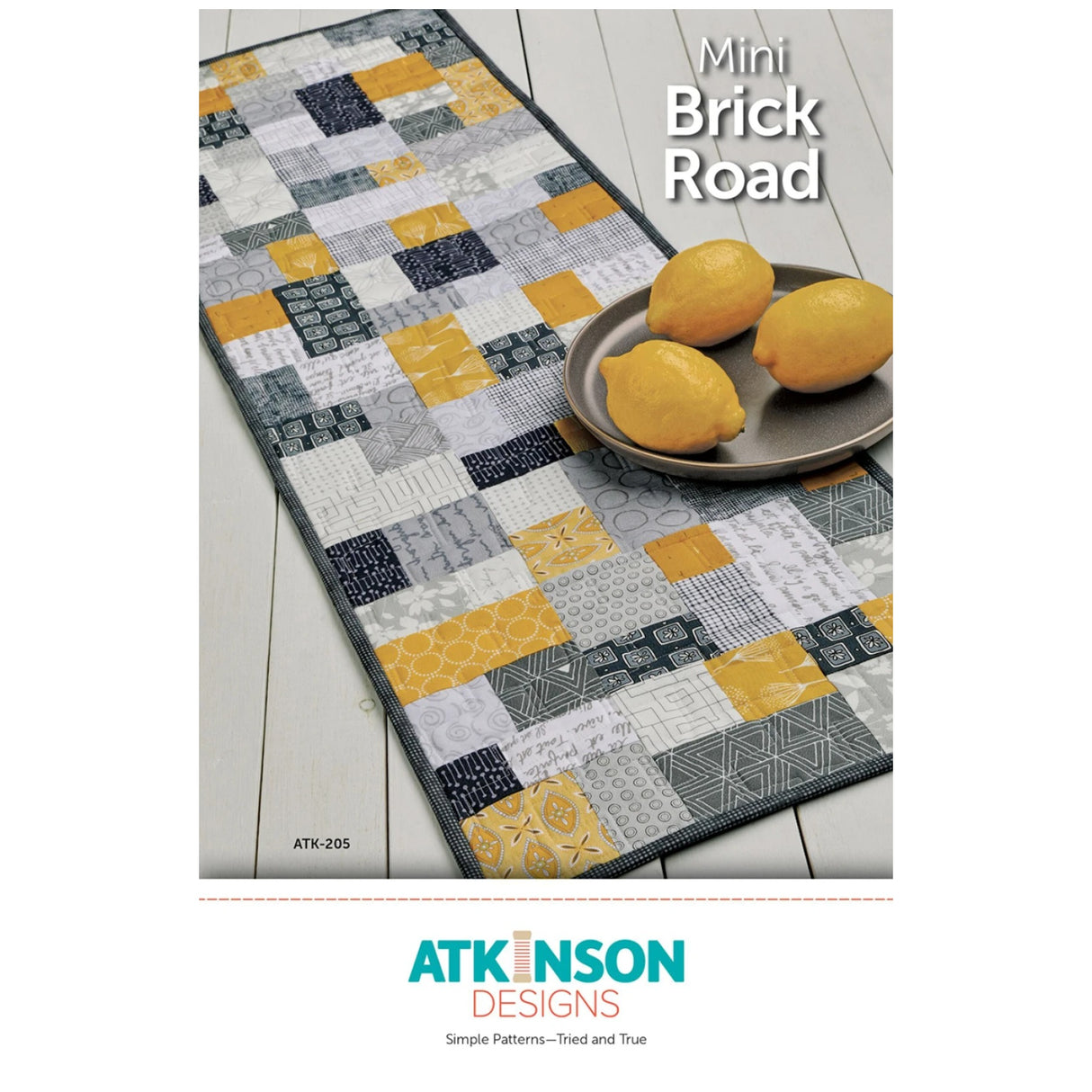 Mini Brick Road Table Runner pattern - Atkinson Designs - Polonia Designs