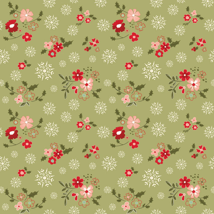 Glisten - Winter Flowers Olive