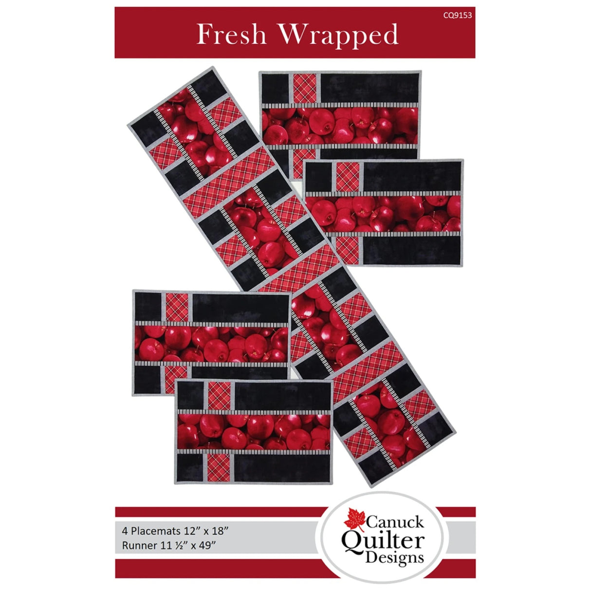 Fresh Wrapped Placemat & Table Runner pattern - Canuck Quilter Designs - Polonia Designs