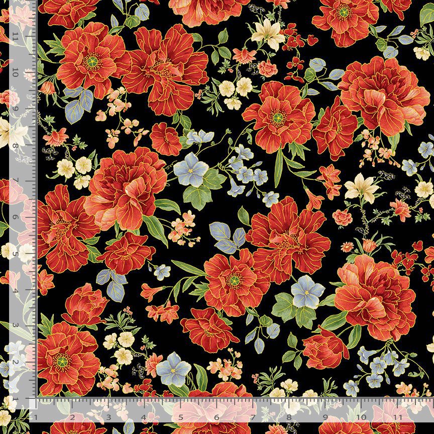Imperial Bloom - Asian Floral CM4374 | Timeless Treasures