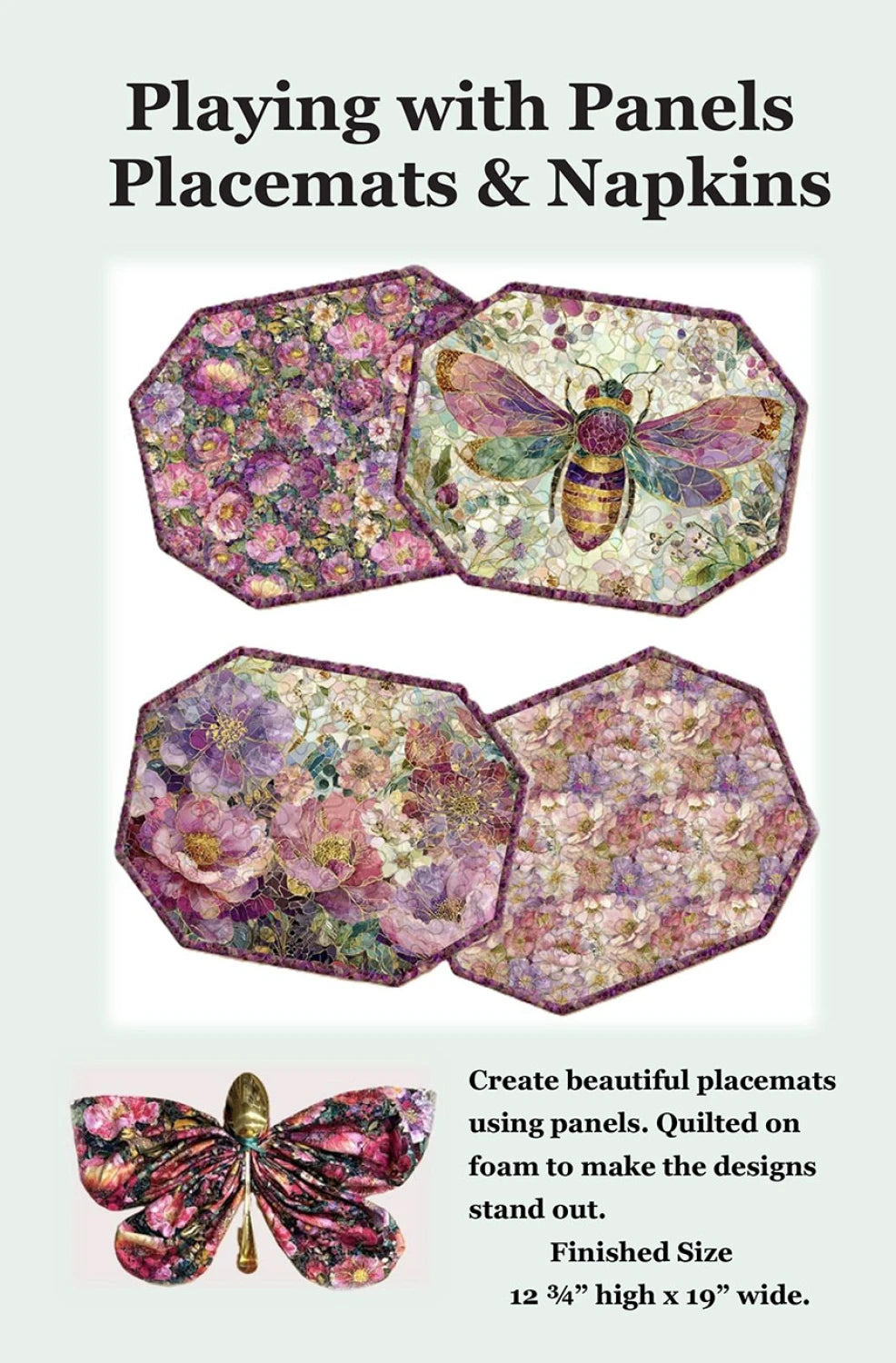 Playing with Panels Placemats & Napkins pattern