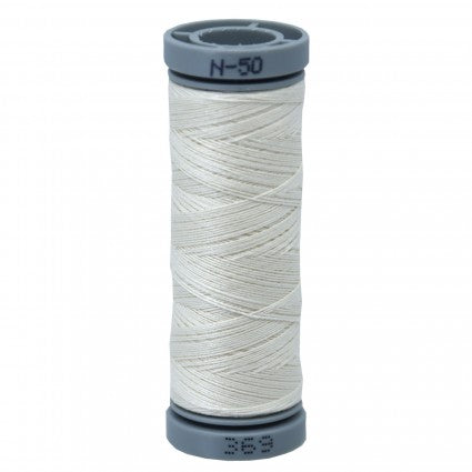 Presencia Cotton Thread 50wt 109yds - Silvery White