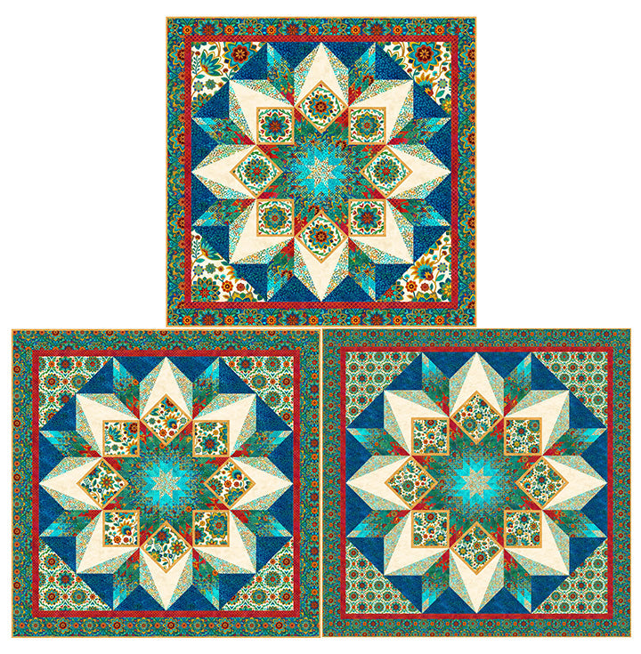Boho Blooms - Starburst Quilt pattern - Patti's Patchwork - Polonia Designs