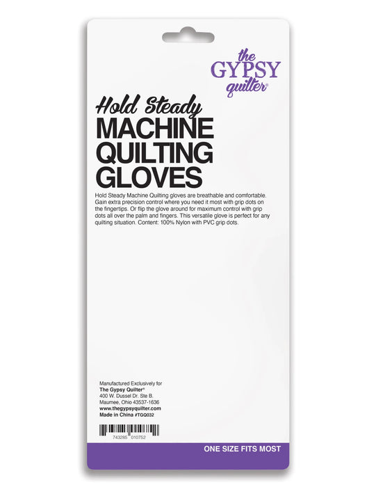 Gypsy Quilter Hold Steady Machine Gloves - One Size