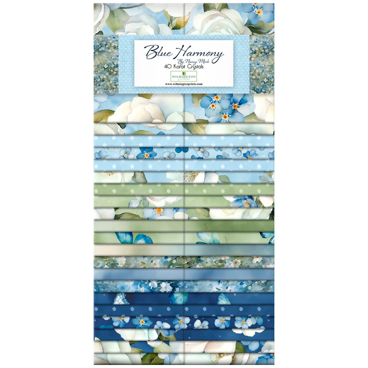 Blue Harmony - 2.5in Strips, 40pcs - Wilmington Prints - Polonia Designs