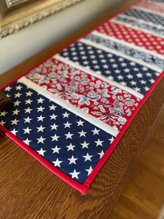 Freedom Garden 12"x42" Quilt-As-You-Go Table Runner Kit
