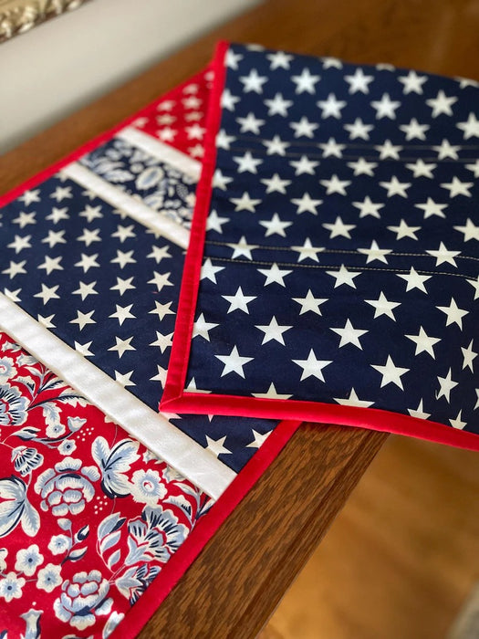 Freedom Garden 12"x42" Quilt-As-You-Go Table Runner Kit