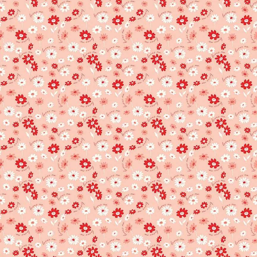 You & Me - Loves Me Pink Floral - Riley Blake Designs - Polonia Designs