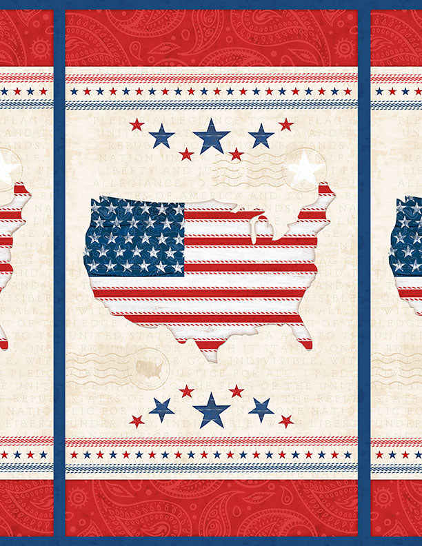 Founding Glory - Panel 49359-234 | Wilmington Prints