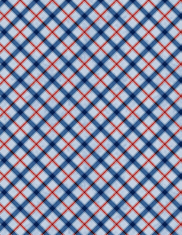 Founding Glory - Plaid Blue 49364-443 | Wilmington Prints