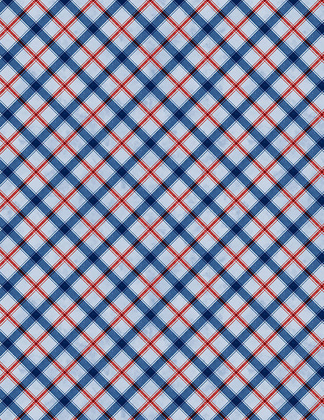 Founding Glory - Plaid Blue 49364-443 | Wilmington Prints