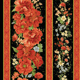 Imperial Bloom - Asian Floral Stripe CM4372 | Timeless Treasures