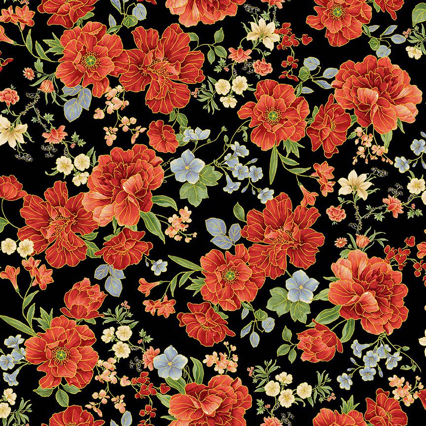 Imperial Bloom - Asian Floral CM4374 | Timeless Treasures