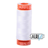 Aurifil Cotton Thread 50wt 220yds - White