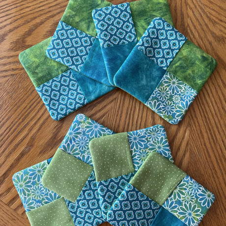 Flip-Out Quilted Coaster Kit - Daisy Delight (8 Coasters) - Curated by Polonia Designs - Polonia Designs