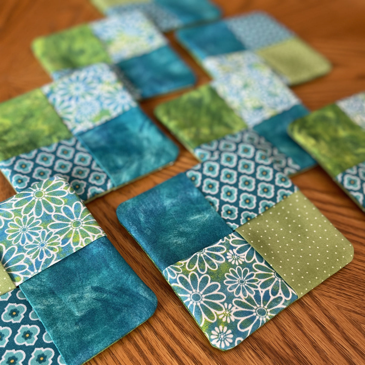 Flip-Out Quilted Coaster Kit - Daisy Delight (8 Coasters) - Curated by Polonia Designs - Polonia Designs