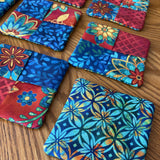 Boho Blooms Flip-Out Quilted 8 Coaster Kit - Curated by Polonia Designs - Polonia Designs