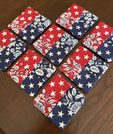 Freedom Garden Flip-Out Quilted 8 Coaster Kit - Curated by Polonia Designs - Polonia Designs