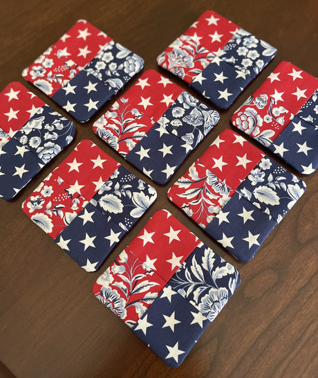 Freedom Garden Flip-Out Quilted 8 Coaster Kit - Curated by Polonia Designs - Polonia Designs