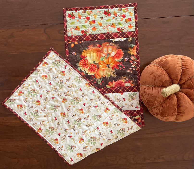 Gather with a Grateful Heart 12"x42" Quilt-As-You-Go Table Runner Kit