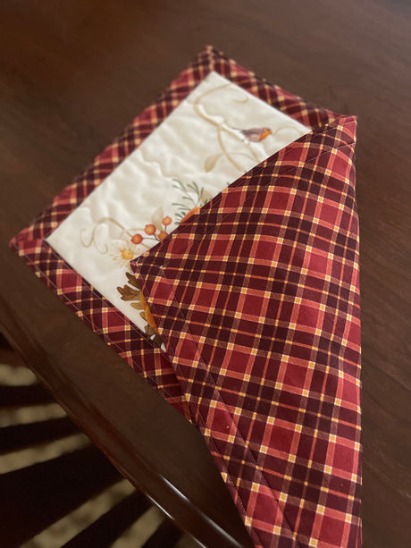 Quilted Self-Binding Placemats Kit | Gather with a Grateful Heart Collection - Set of 6 - Curated by Polonia Designs - Polonia Designs