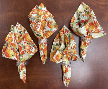 Napkin Kit | Gather with a Grateful Heart Collection - Set of 4 - Curated by Polonia Designs - Polonia Designs