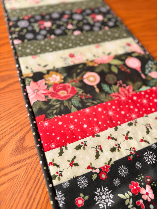 Glisten 12"x42" Quilt-As-You-Go Christmas Table Runner Kit