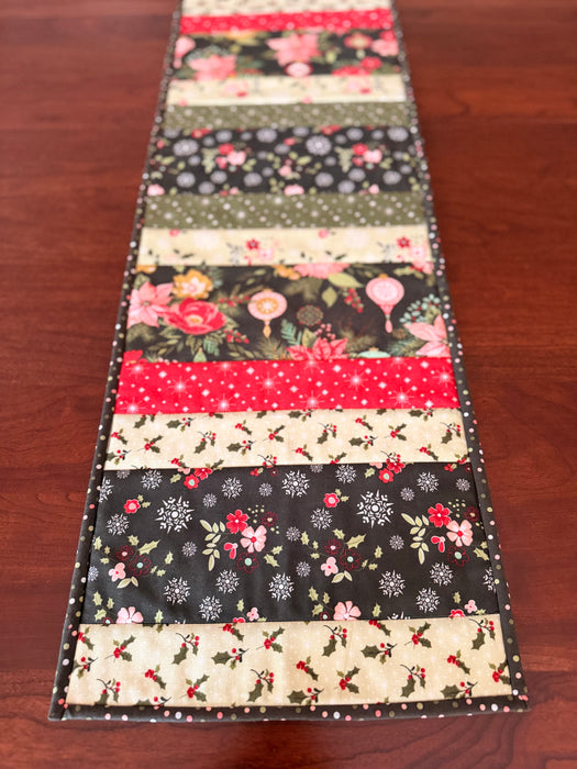 Glisten 12"x42" Quilt-As-You-Go Christmas Table Runner Kit
