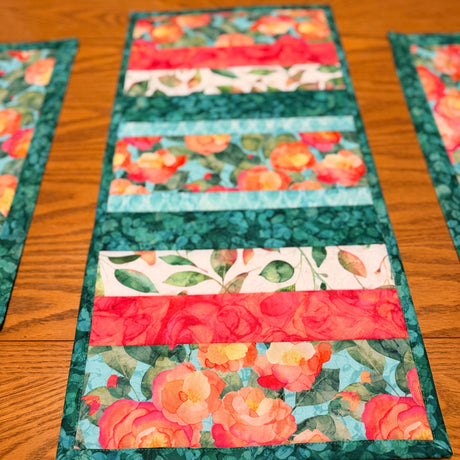 Mini Runner Quilt-As-You-Go Kit 12"x25" - Veranda | Northcott Fabrics