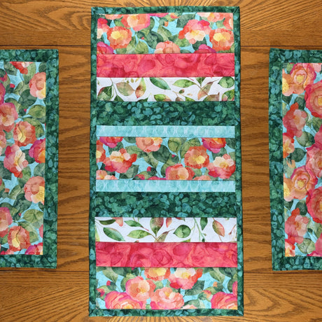 Mini Runner Quilt-As-You-Go Kit 12"x25" - Veranda | Northcott Fabrics