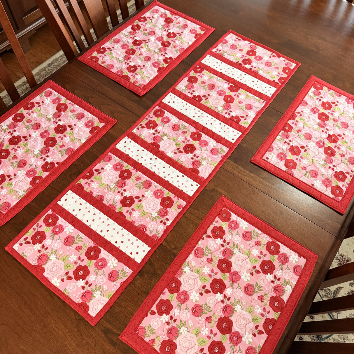 Sew in Love 12"x43" Quilt-As-You-Go Valentine Table Runner Kit