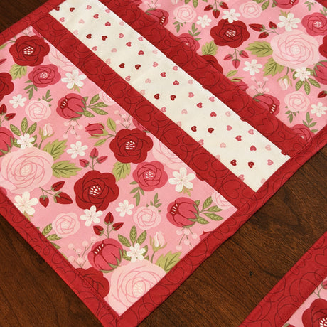 Sew in Love 12"x43" Quilt-As-You-Go Valentine Table Runner Kit