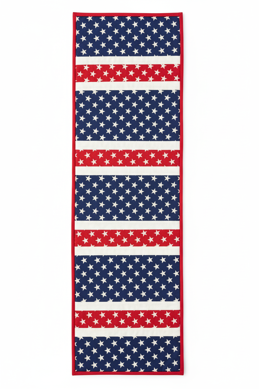 Quilt-As-You-Go Table Runner Kit 12"x43" - Freedom Garden