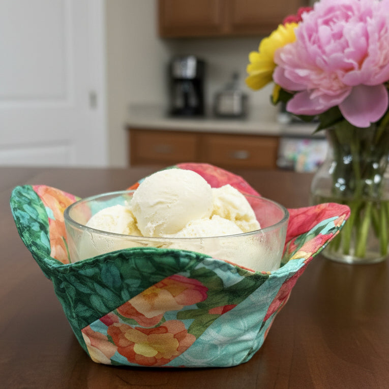 Quilt-As-You-Go Bowl Cozy Pre-Cut Kit -  Veranda | Set of 4