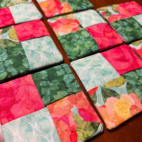 Veranda Flip-Out Coaster Kit - Set of 8 | Northcott Fabrics